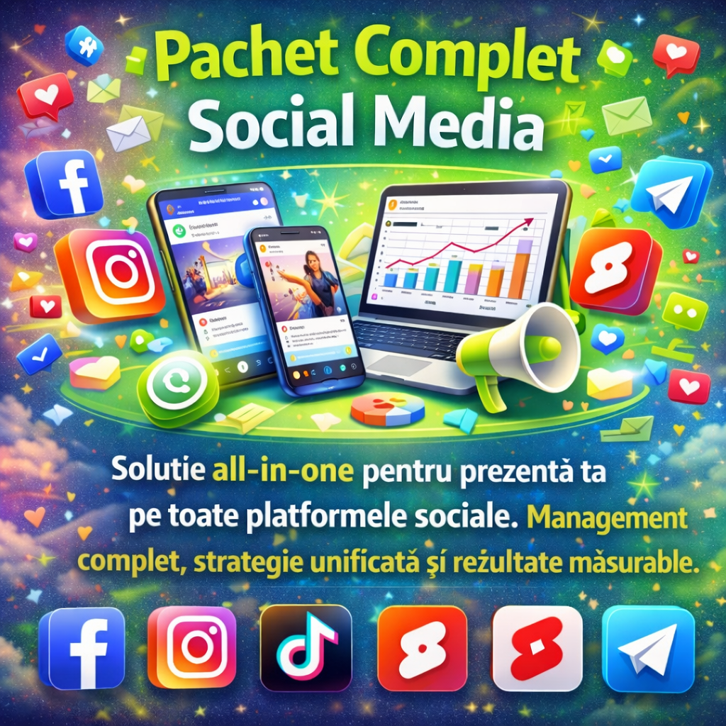 Pachet Complet Social Media